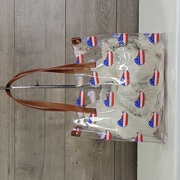Dooney & Bourke Handbags - Dooney & Bourke Clear PVC Leather Tote Shoulder Bag